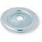 Rosace plate zingué blanc 30x7